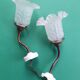 Pair of antique 1930s art deco wall lights