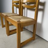 Ensemble de 5 chaises maison regain en orme