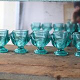 5 opaline glass egg cups – chick decoration from Arques glassworks