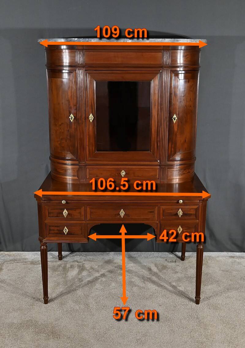 Louis XVI desk in Cuban mahogany – Late 18th century