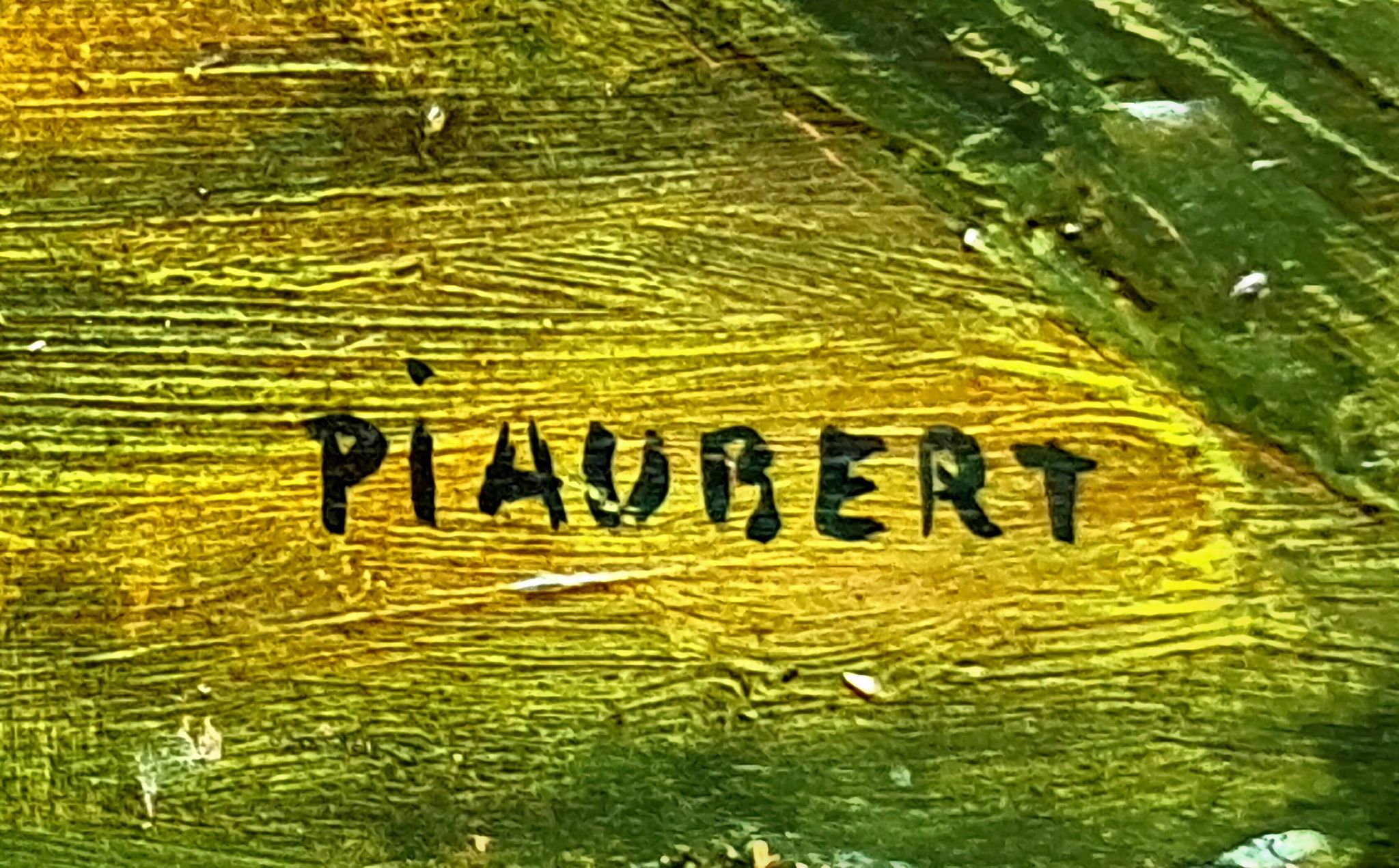 Tableau post-impressionniste de jean piaubert, huile sur carton 1940