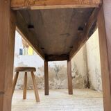 Walnut farmhouse table 2.10m from the 50s
