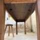 Walnut farmhouse table 2.10m from the 50s