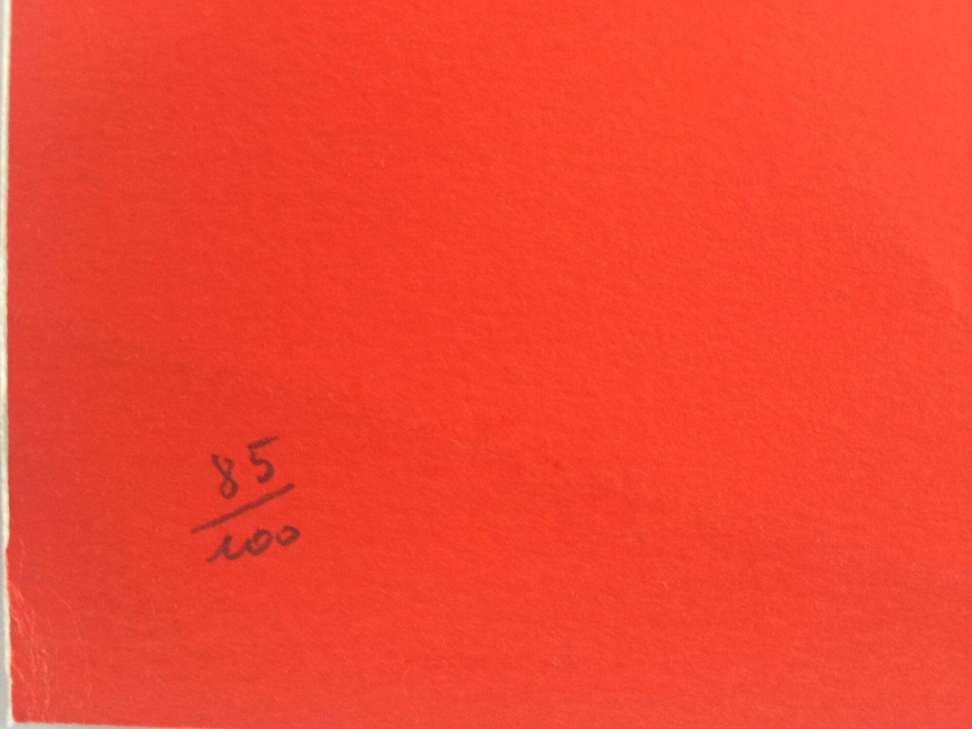 James pichette, rouge à cordes, 1974. lithographie originale sur papier arches signée et numérotée