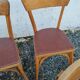 Set of  8 chairs bistro bar kitchen wood