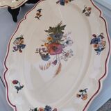Set of oval dishes of Sarreguemine
