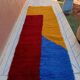 Handmade traditional pure wool carpet for the hallway, size 75x300 cm.