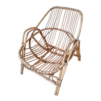 Rattan armchair