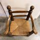 Fauteuil paillé rustique en chêne massif – Style campagne
