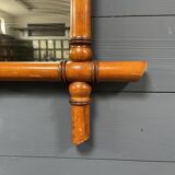 Miroir ancien en imitation bambou de France