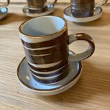 Tasses à café en grès émaillé