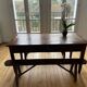 Table de ferme et ses deux bancs