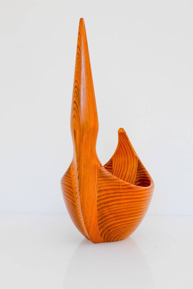 Vintage Swedish wooden bowl by Johnny Mattsson, 1959