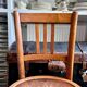 Luterma bistro chair in embossed beech, "shell" pattern.