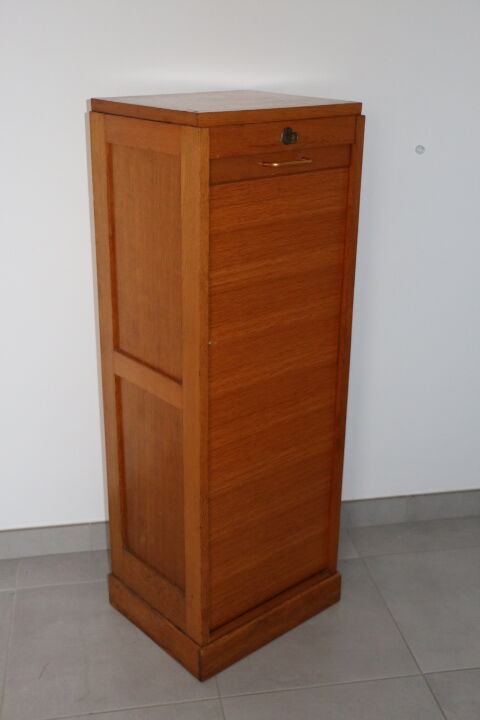 Single curtain binder cabinet beech light oak