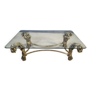 Table basse tulipe en - laiton