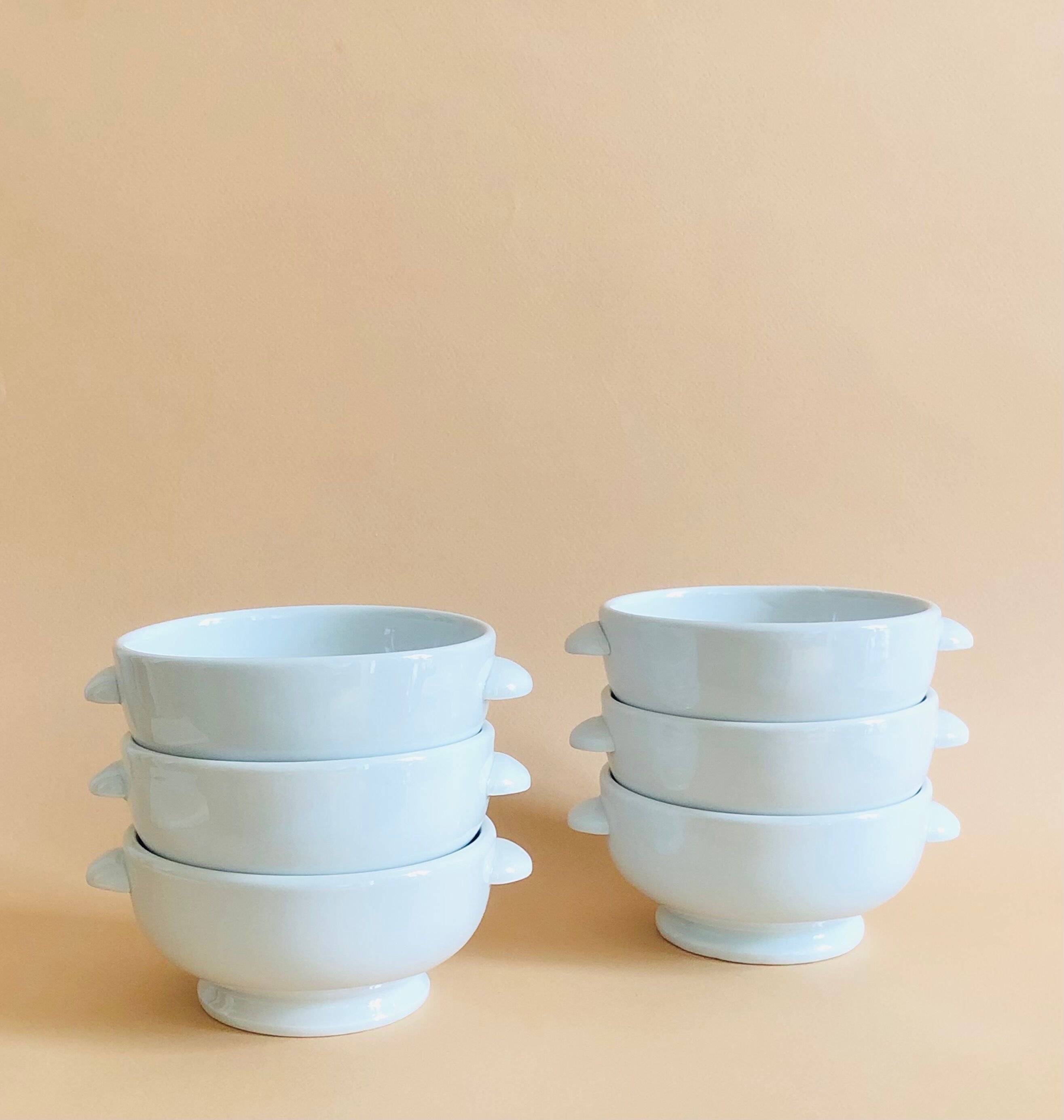 Ensemble de 6 bols en porcelaine Tradition CNP France