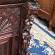 Old Renaissance style desk. Solid oak. France. Late 19th century.