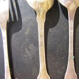 Set of nine silver cutlery