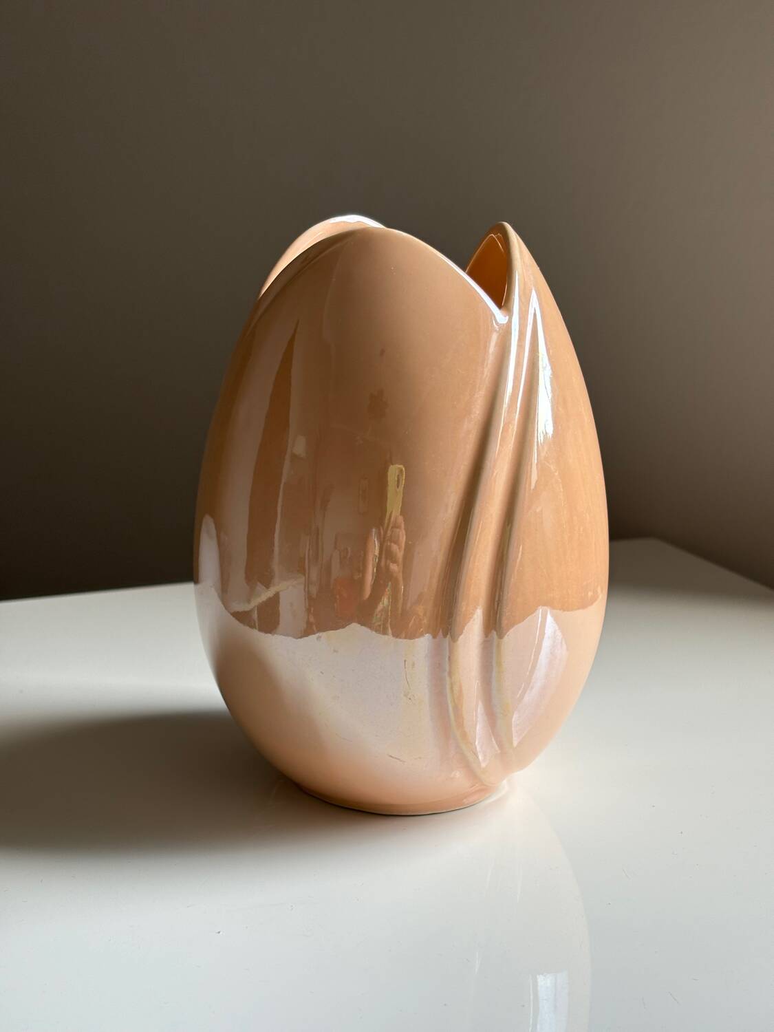 Vase vintage irisé