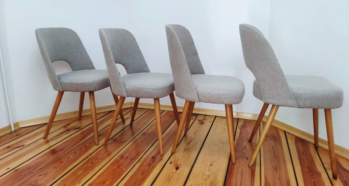 Set of Four Chairs by O. Haerdtl for TON, Czechoslovakia, 1960s