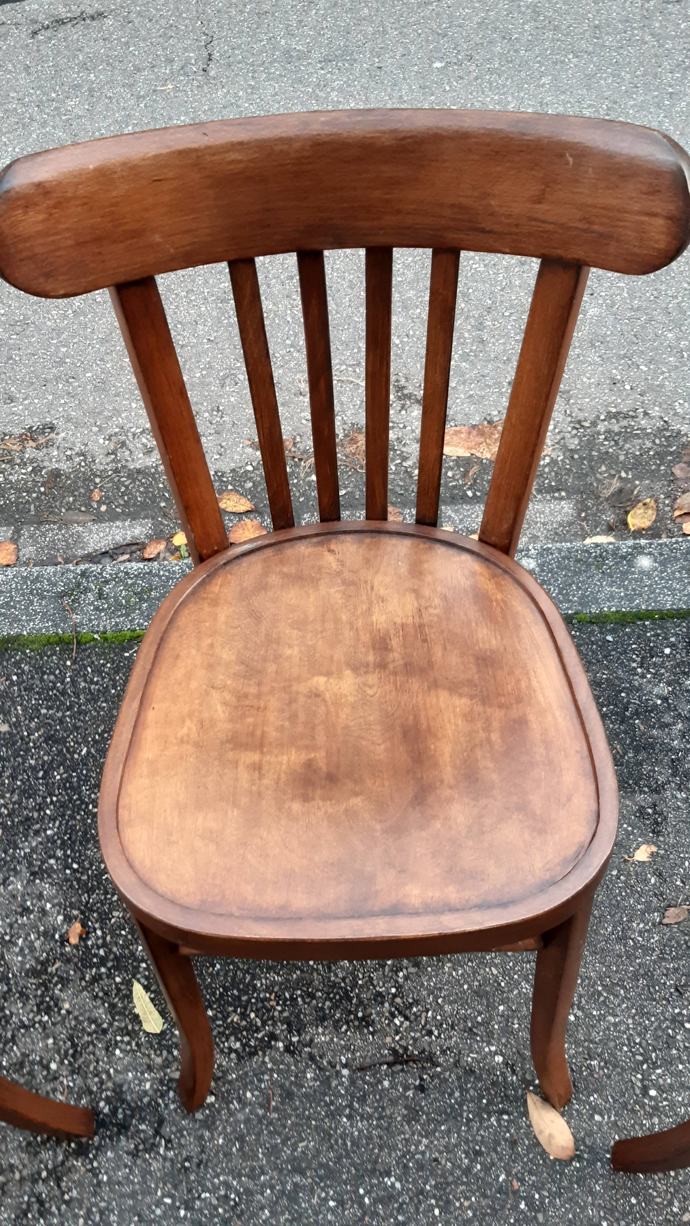 Set of 3 Baumann bistro chairs