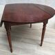 Large table round in rabats in vintage massive oak