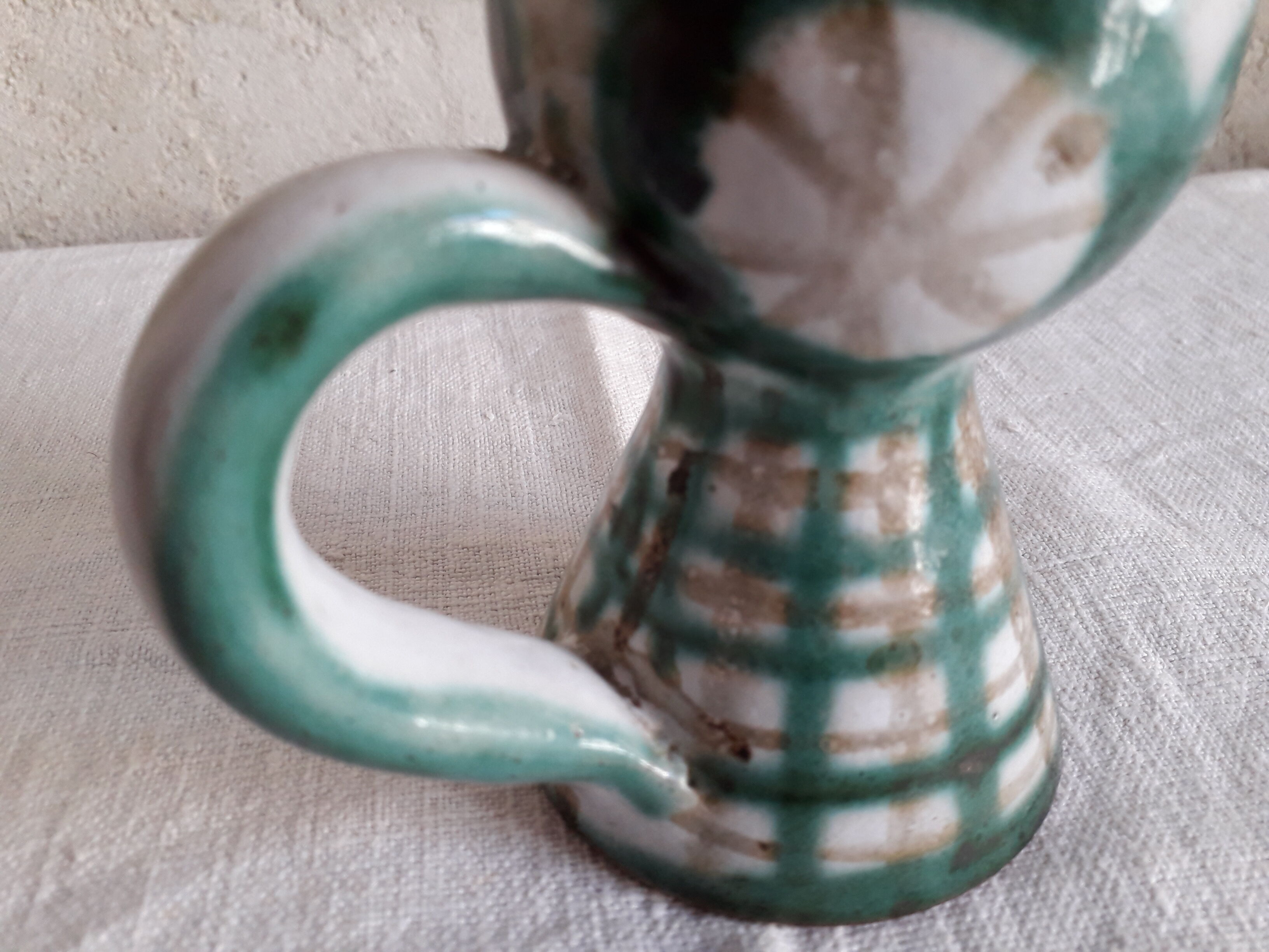 Ceramic candle holder by Robert Picault Vallauris vintage