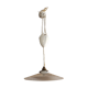 Ancient suspension up and down porcelain and white opaline