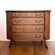 Vintage rattan cane chest of drawers