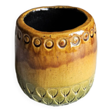 Scandinavian majolica ceramic vase / planter