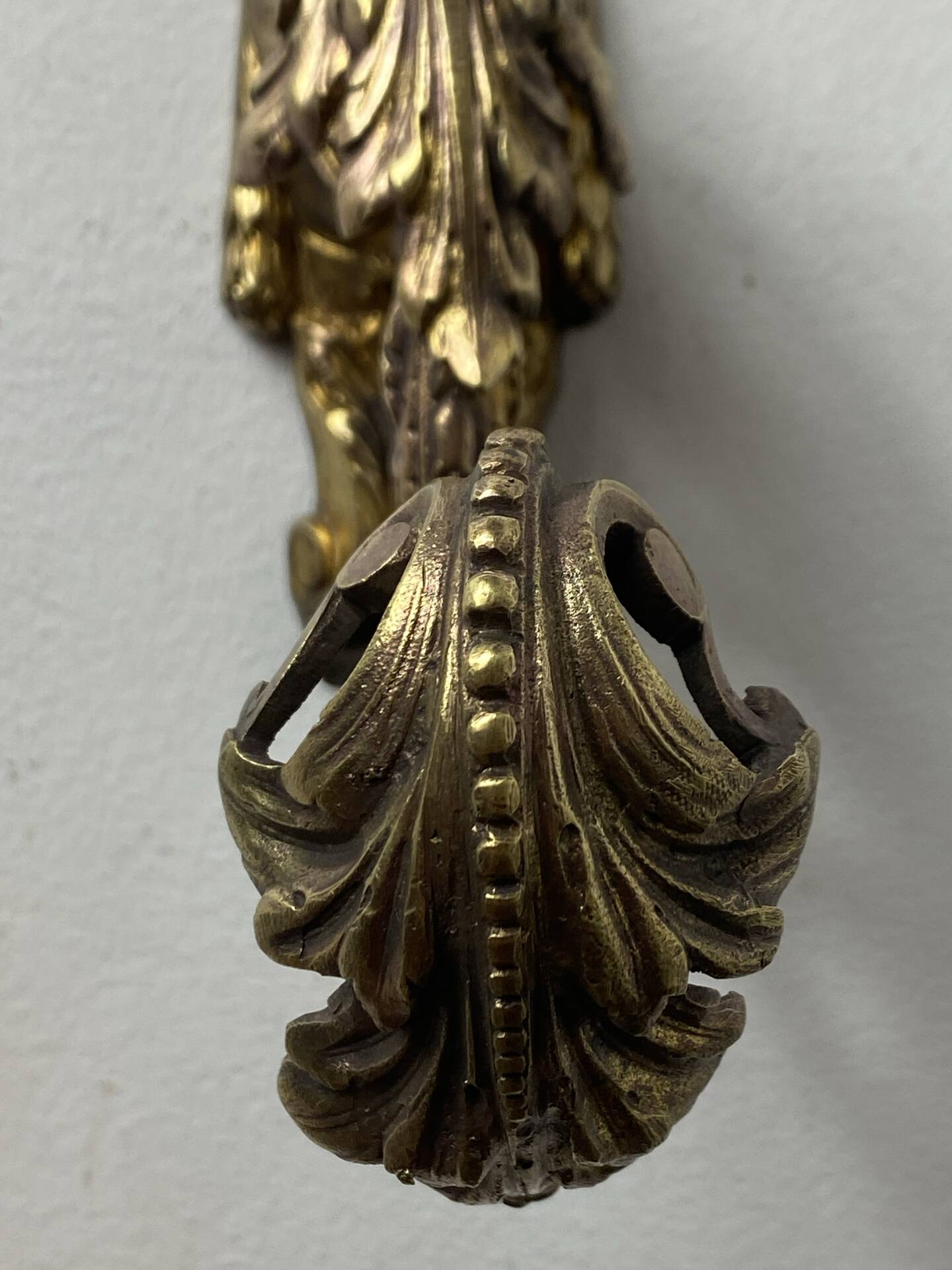Bronze coat hook, 19th century