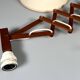 Applique murale des années 1960 1970, lampe ciseaux en teck, Danemark, design danois