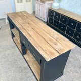 Old counter with black patina