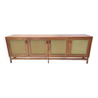 Postmodern Walnut Sideboard Produced by Saima, Pavia, Italy