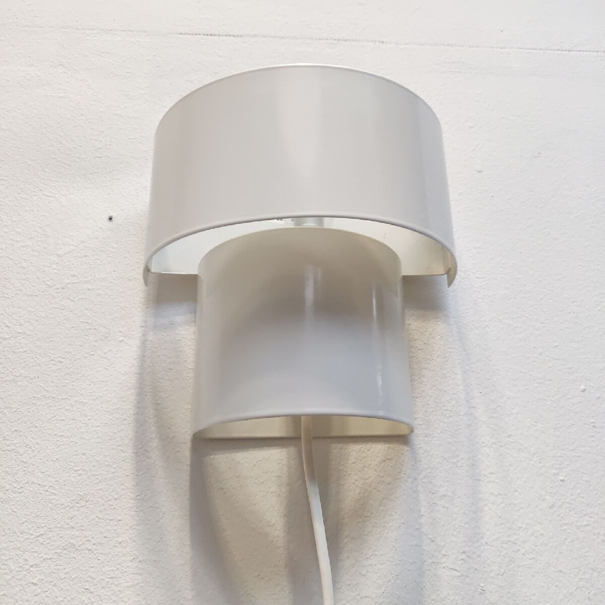 Minimalist white Ikea wall lamp