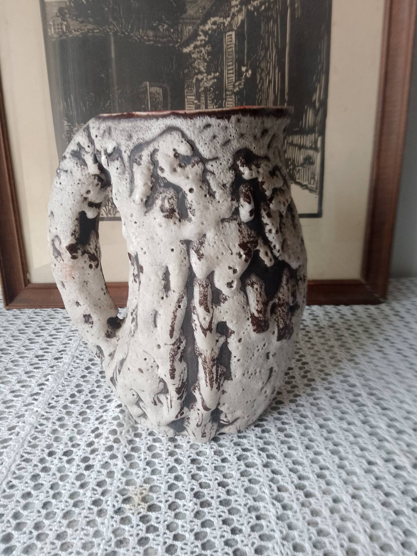 Jug / Vintage ceramic vase Vallauris style Marius Giuge – Years