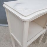 Pair of white vintage bedside tables