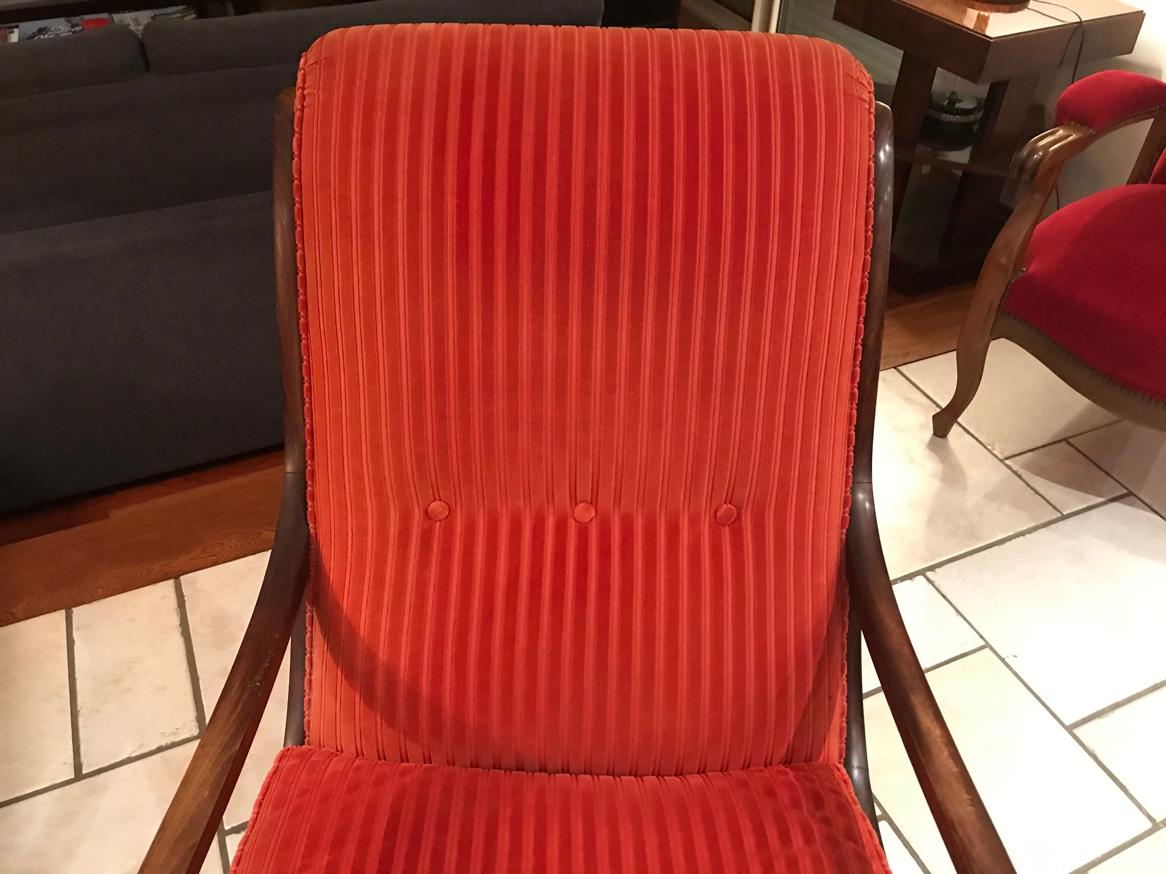 Rocking-chair velvet