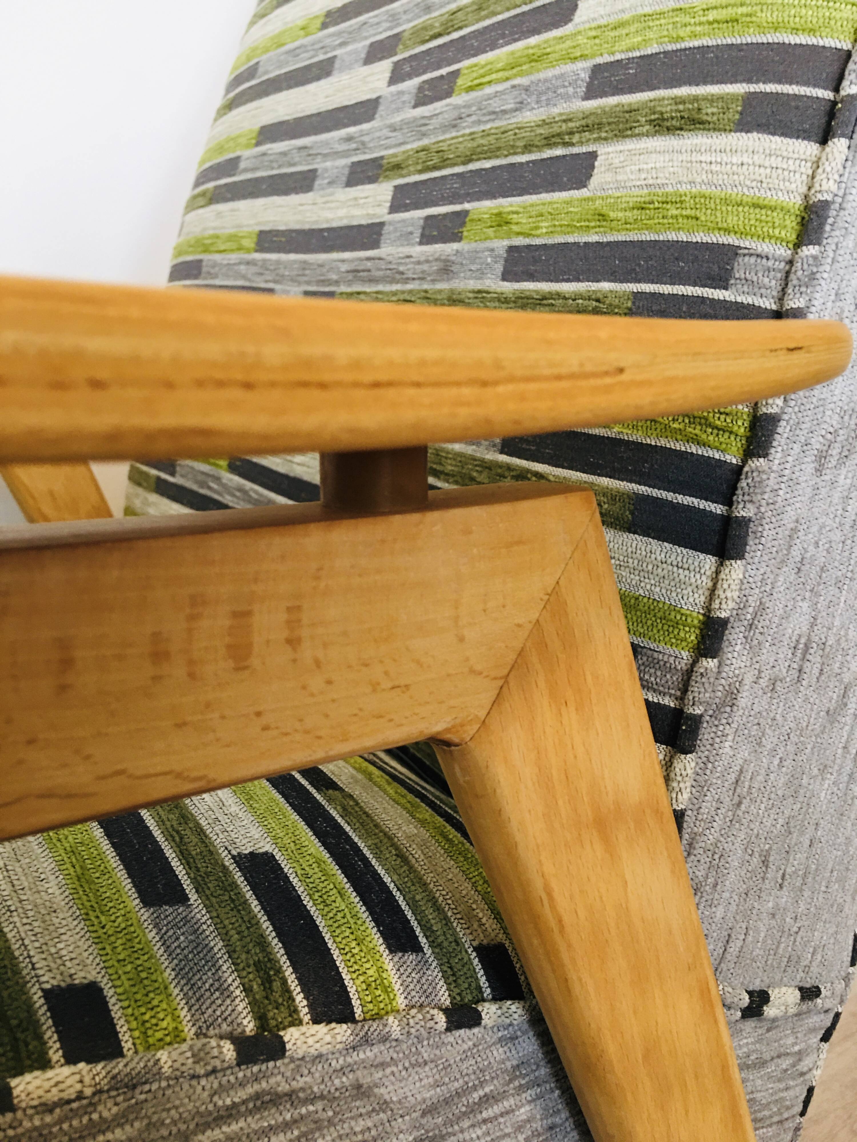 Fully Restored Vintage Armchair by Jaroslav Smidek for Ton, 1960’s