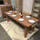 Exotic wood farmhouse table