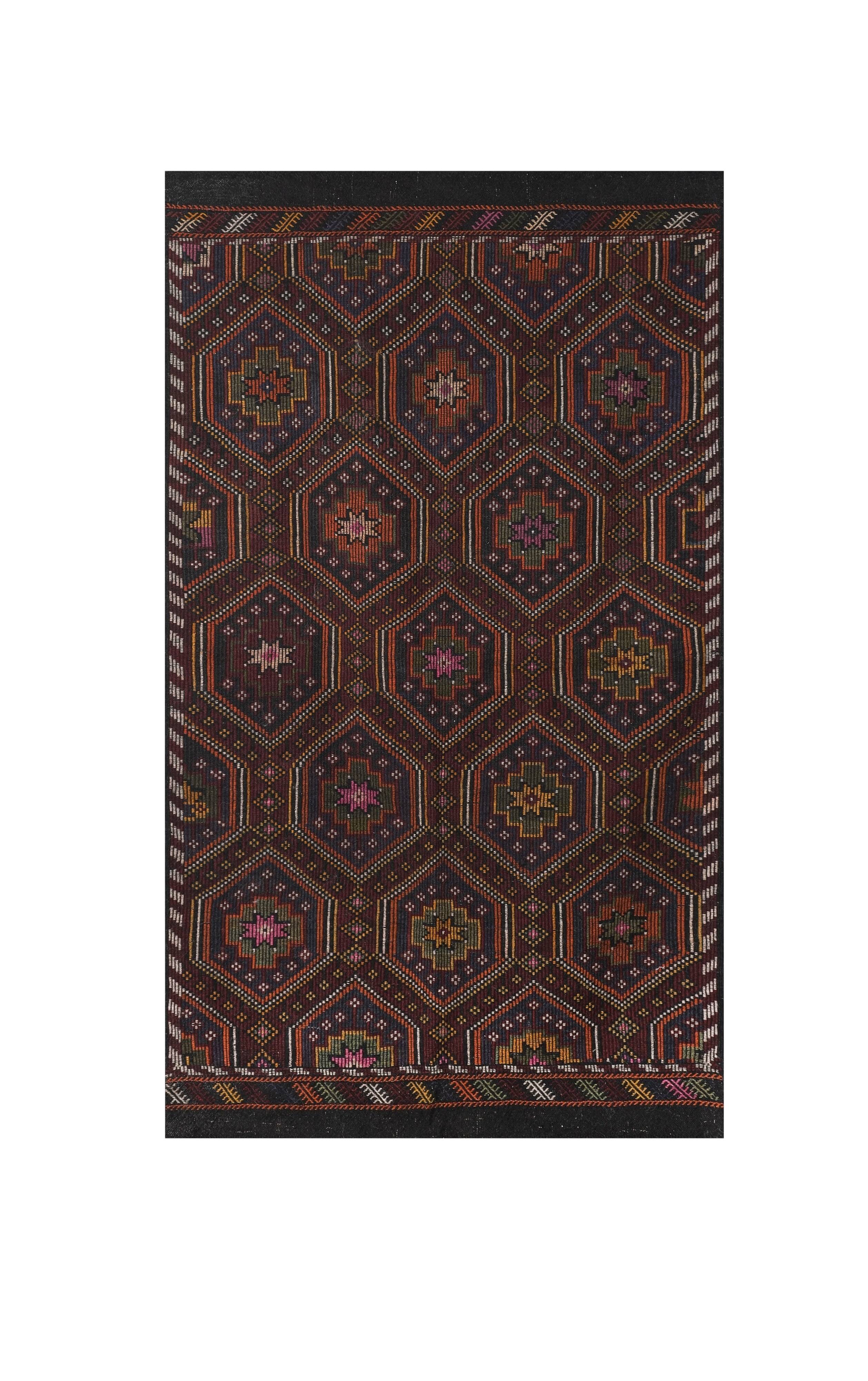 Vintage Turkish Oushak Rug Handwoven 174x297 cm
