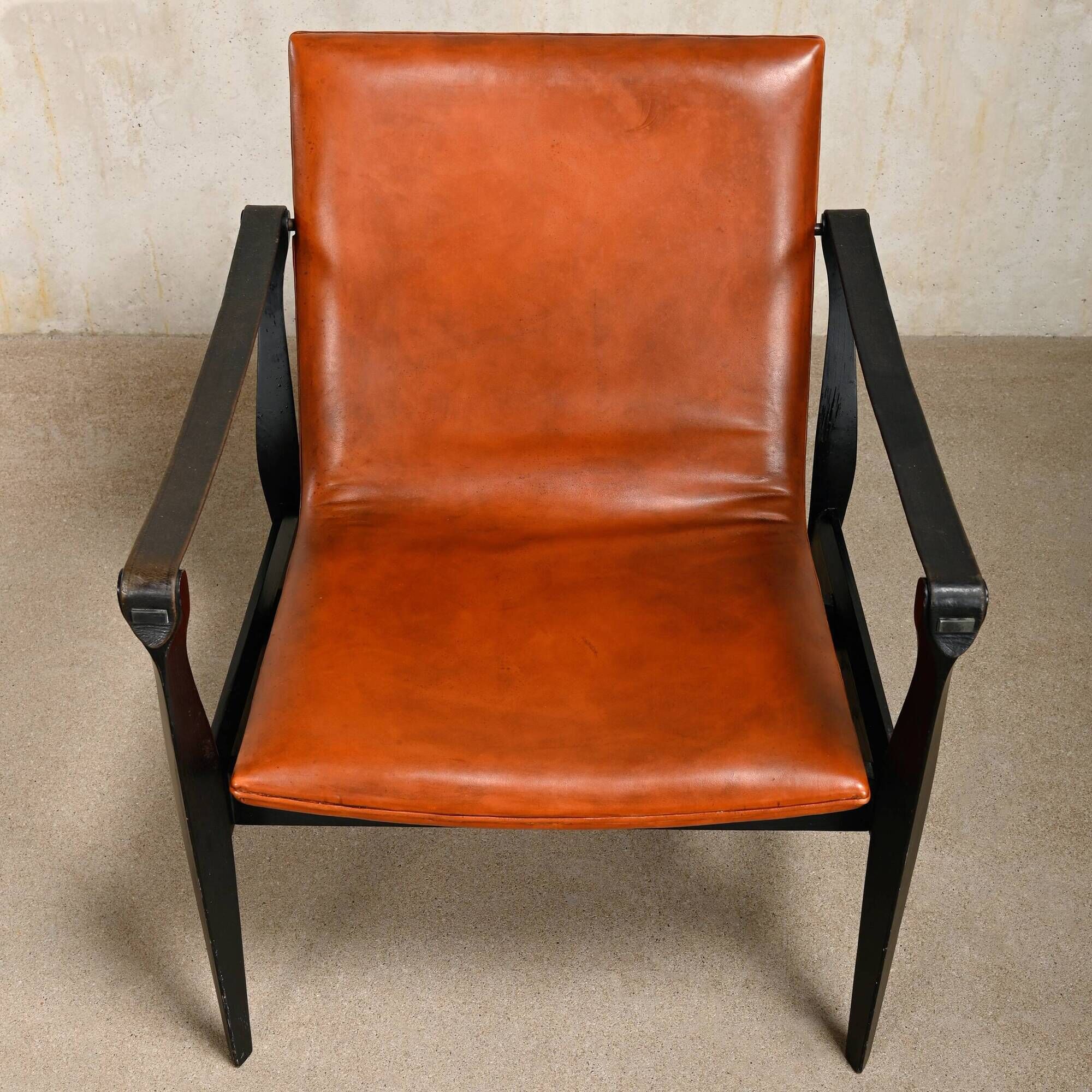 Karen & Ebbe Clemmensen Safari Chair in leather for Fritz Hansen, Denmark