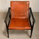 Karen & Ebbe Clemmensen Safari Chair in leather for Fritz Hansen, Denmark