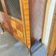 Directoire style display cabinet with two doors