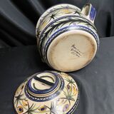 Quimper Keraluc, vintage polychrome earthenware pot or soup tureen circa 1960