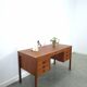 Teak vrijstaand bureau met lade uit Denemarken