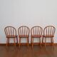 4 Scandinavian beech chairs