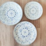 Set of 14 plates Copenhagen Boch brothers Keramis