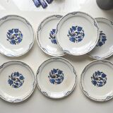 Blue bird model plates signed M Goupy 1925